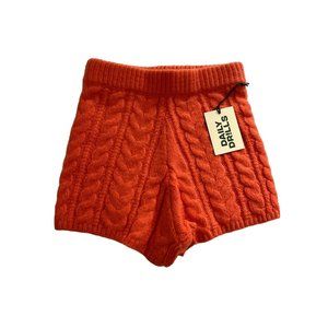 NWT Daily Drills Cable Sweater Shorts in Citrus Size XS/S